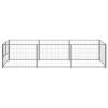 Dog Kennel Silver 32.3 ft² Steel