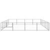 Dog Kennel Silver 258.3 ft² Steel