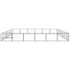 Dog Kennel Black 516.7 ft² Steel