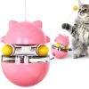 KIMPETS Cats Toy Tumbler Tracks Leaking Food Ball Toys Interactive Cat Intelligence Training Amusement Pet Products Cat Tunnel